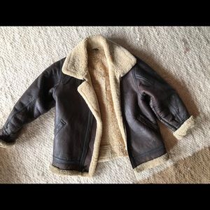 Vintage Sheepskin Bomber jacket